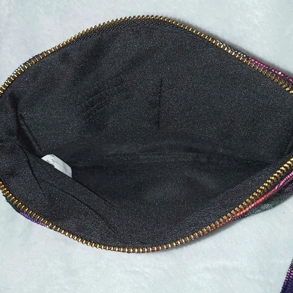 Lodis Floral Print Reptile Embossed Leather RFID Wristlet Clutch NWOT Multicolor - Picture 6 of 8